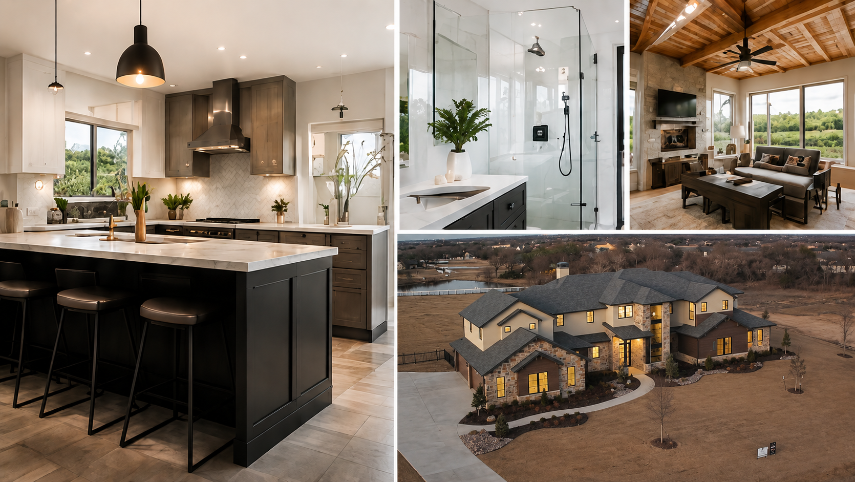 Finished interior remodeling and exterior project examples